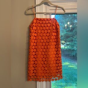 Never worn Orange mini dress